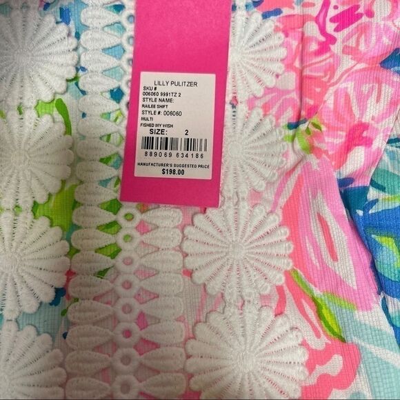 LILLY Pulitzer Railee Fished My Wish Shift Dress 2 - Picture 3 of 7
